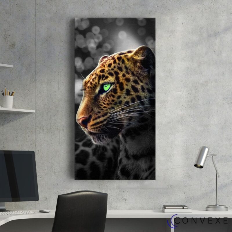 Quadro Leopardo 'Green Eyes' - Convexe