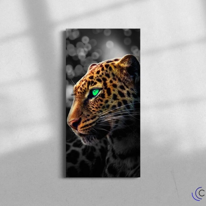 Quadro Leopardo 'Green Eyes' - Convexe