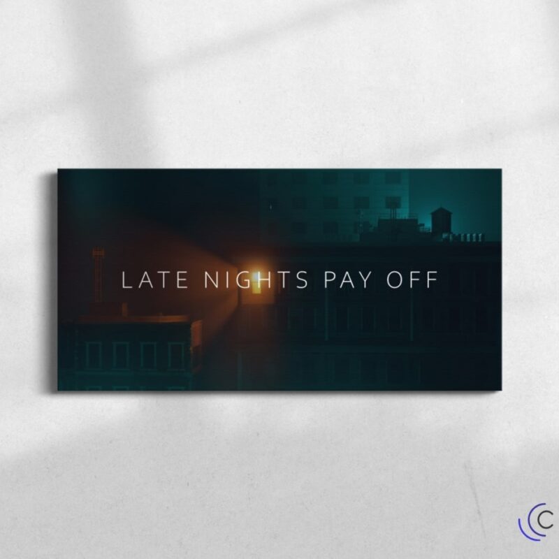 Late nights pay off - Convexe